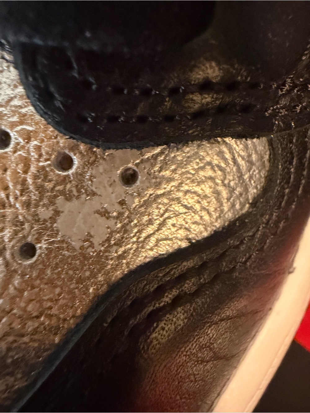 Jordan Men's High Top Sneakers - Black and Silver - Picture 12 of 13